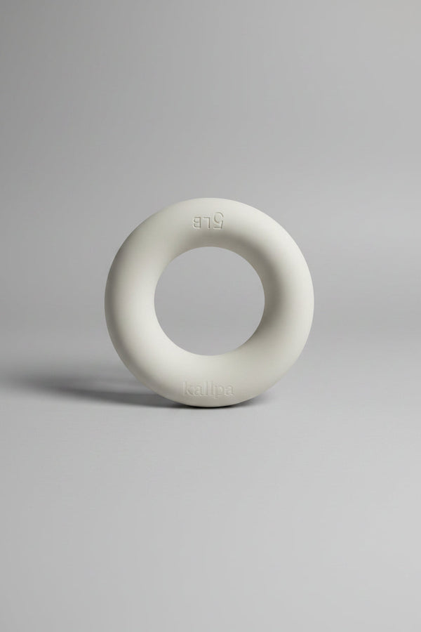 Kallpa Move aesthetic oat latte Silicone Ring Weights for Pilates and Magic Circle core toning UK