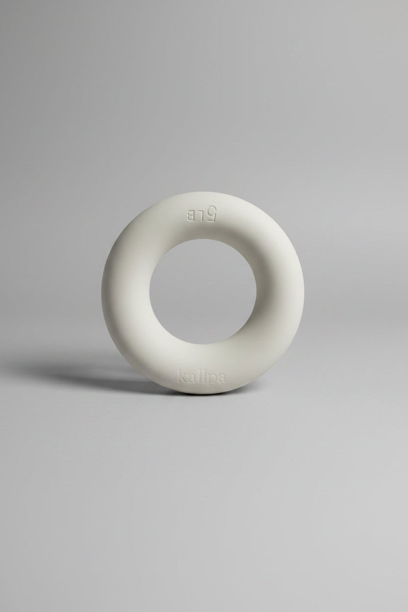 Kallpa Move aesthetic oat latte Silicone Ring Weights for Pilates and Magic Circle core toning UK
