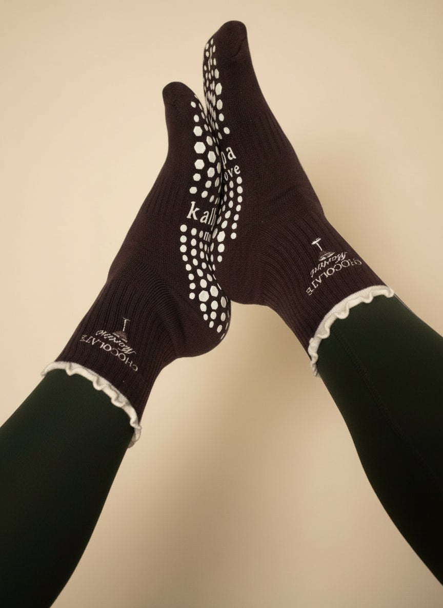 Chocolate Martini Grip Socks