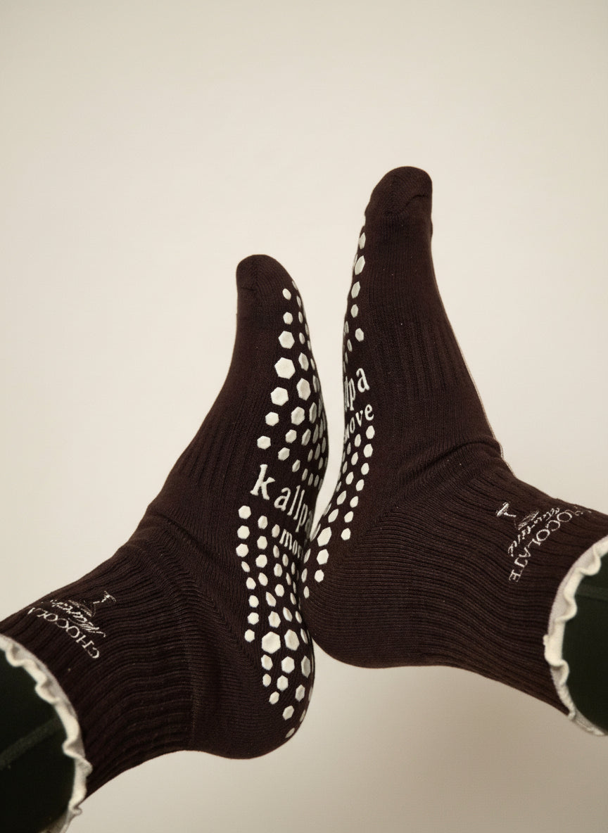 Chocolate Martini Grip Socks