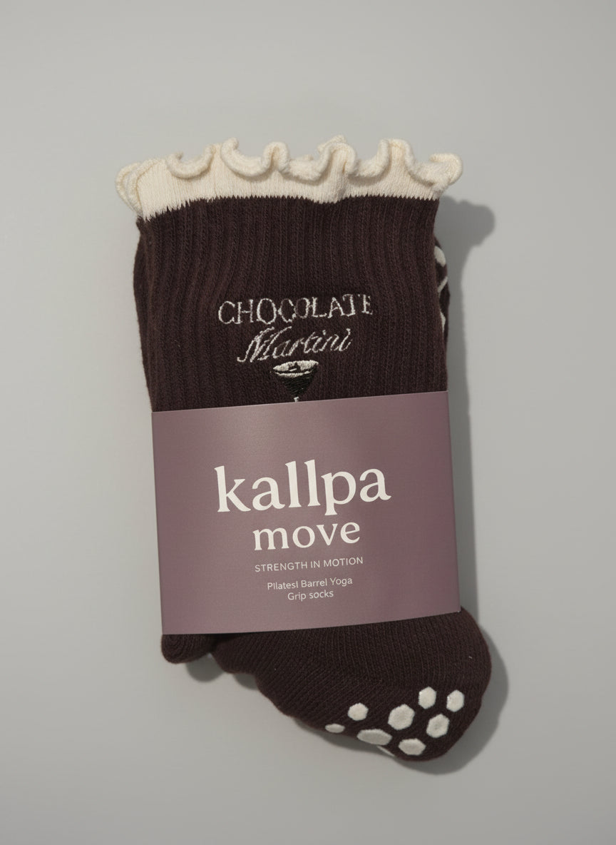 Chocolate Martini Grip Socks
